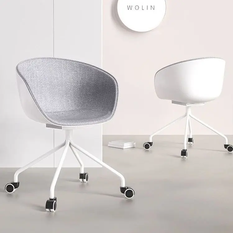 

Легкое роскошное офисное кресло для конференц-залов, простое креативное кресло для персонала, домашнее кресло на колесиках, передвижное кресло для учебы