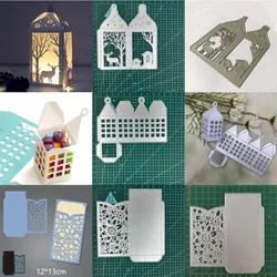 Lantern box Metal Cutting Dies Stencil Scrapbooking Embossing Christmas Card Making Paper Crafts