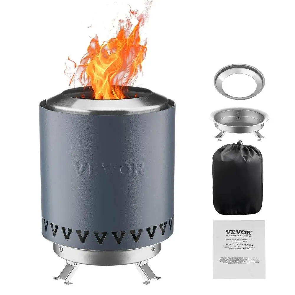 

Tabletop Fire Pit Stainless Steel 6 Inch Indoor Outdoor Blue