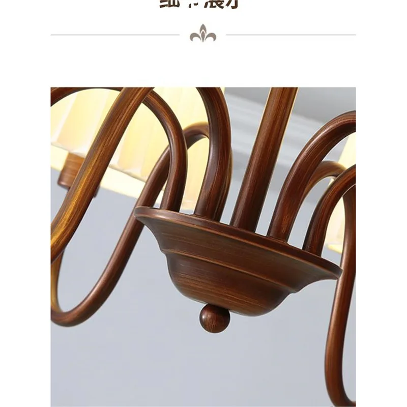 الضوء الرئيسي لغرفة الطعام وغرفة النوم الريفية، مصباح معلق على شكل مزرعة عتيقة مع لمسات معدنية، موفر للطاقة