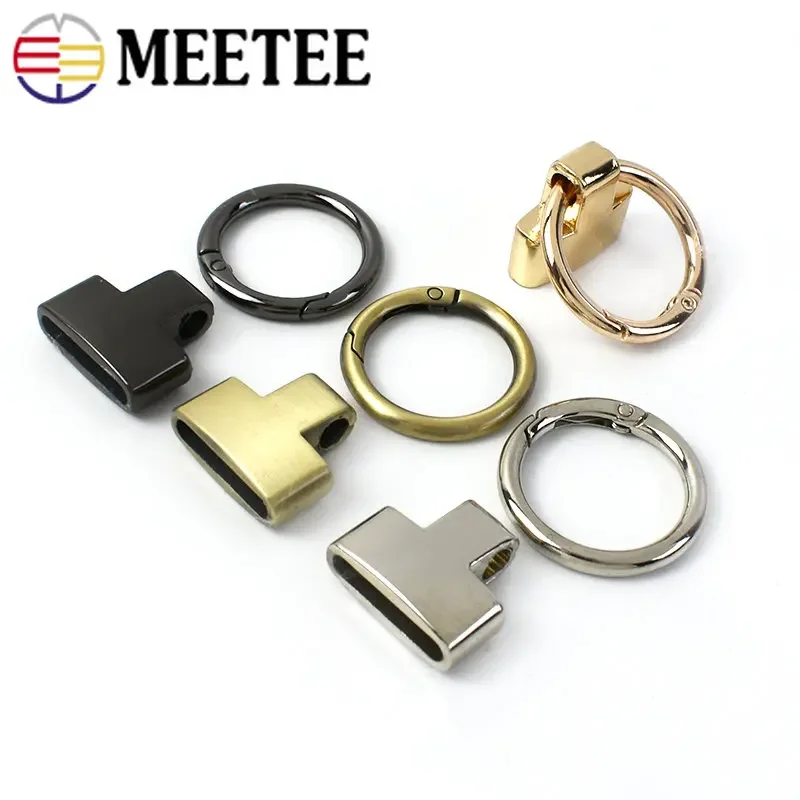 2/5/10Pcs O Ring Keychain Hook 20/25mm Detachable Metal Buckle Bag Strap Connector Clasp Handbag DIY Craft Hardware Accessories