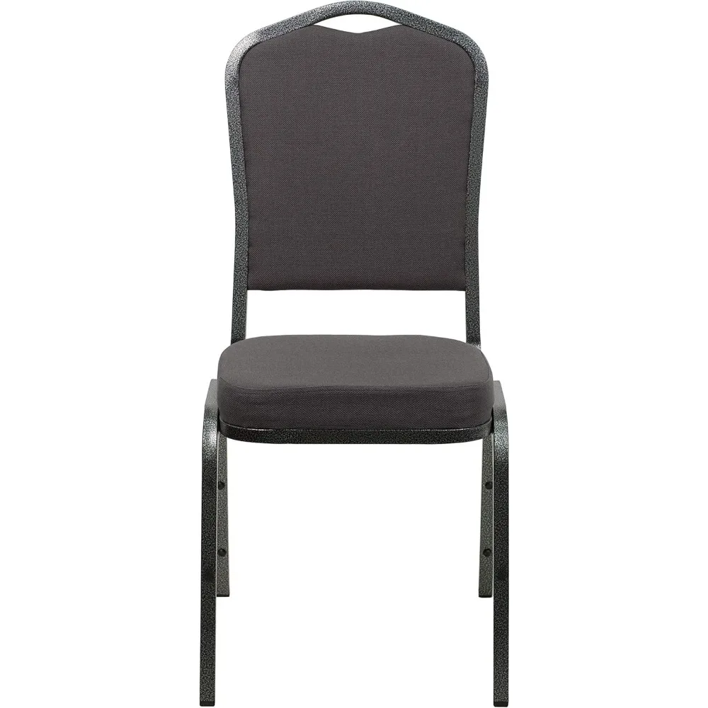 Hercules Series Crown Back Padded Stacking Banquet and Event Chairs, Commercial Event Chairs with Padded Seats/Backs, Set of 4