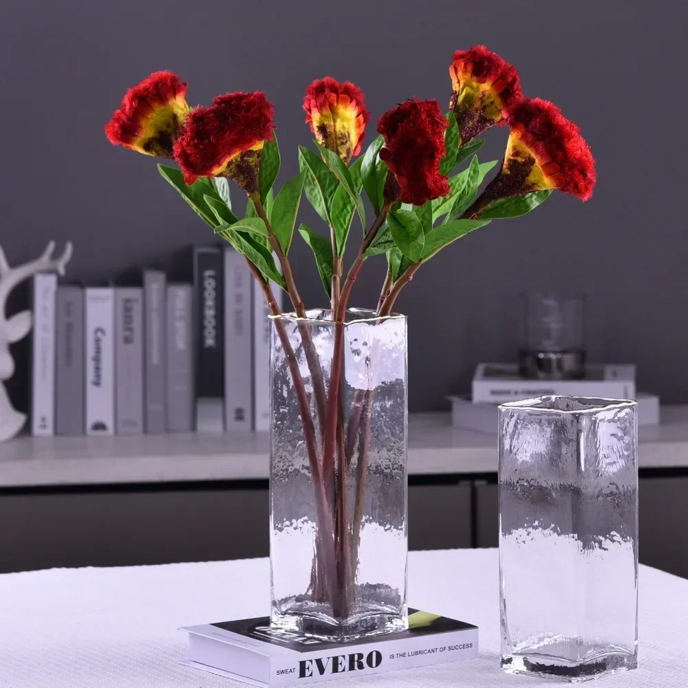 57CM 1Pc Simulation Cockscomb Home Living Room Dining Table Wedding Decoration Artificial Flower High Quality Fake Plant