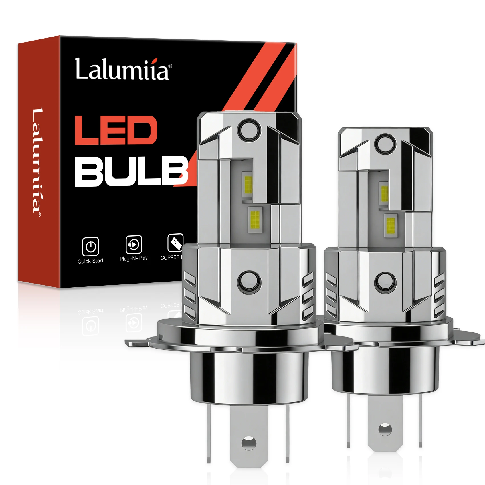 H7 LED Autolampen 16000Lm 60W, 6500K Koel Wit, Plug & Play Koplampen 1:1 Formaat, 12V Halogeen Vervangingsset, IP68 Waterdicht (2-pack)