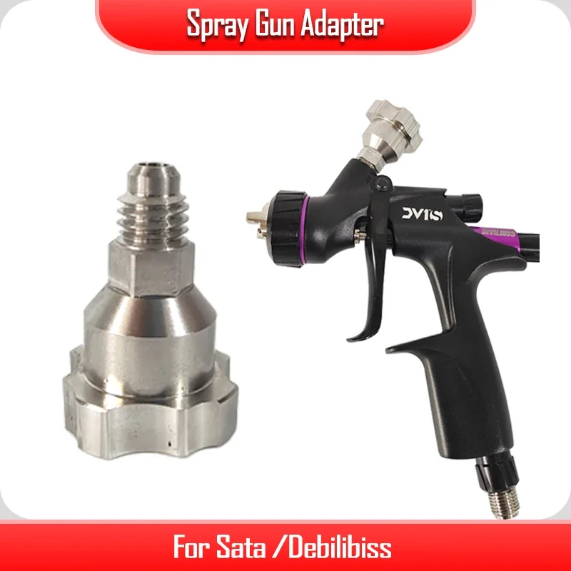 

Adapter For Sata Devlbiss Spray Gun Quick Connector M11X1.5/ M10X1mm Connector Is Suitable For No-Clean Cup
