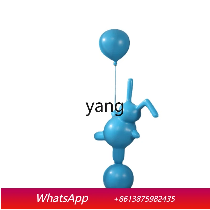 

LMM Hall Cartoon Cute Rabbit Sculpture Art Hotel Lobby Large Floor Ornaments