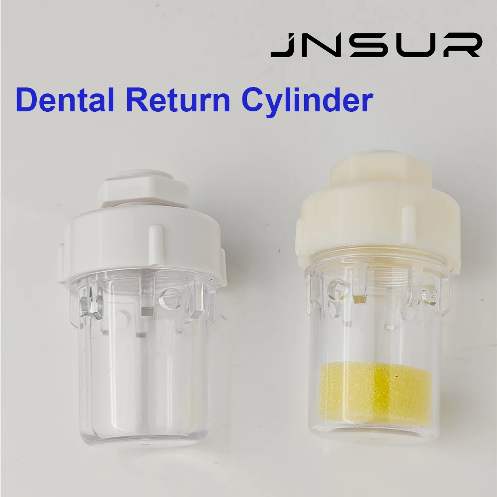 JNSUR Air Return Cylinder Dental Chair Gas Collector Dental Return Cylinder with Sponge Dental Chair Accessories Fouling Cup