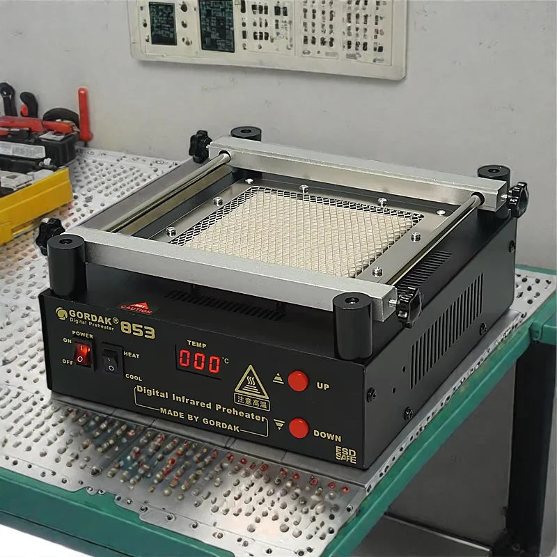 

high quality Gordak 853 IR preheater lead-free rework station solder station with digital display