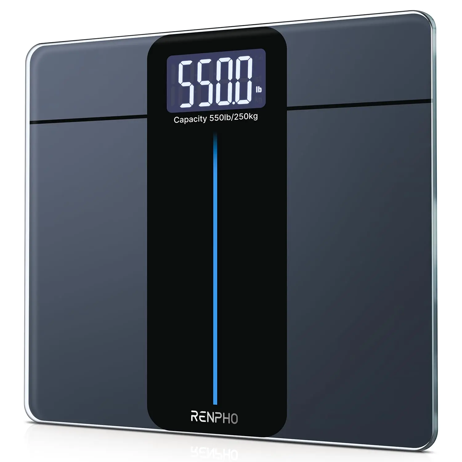 

High Accuracy Body Weight Scale 550lb Capacity, 0.05lb Precision, Large Platform 13x11.8in for Home