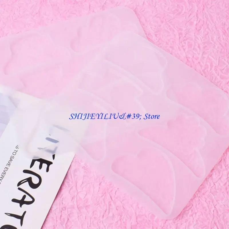 E21F Hairpin Grasping Clip UV Crystal Epoxy Mold Hair Pin Silicone Mould DIY Crafts Jewelry Casting Tools