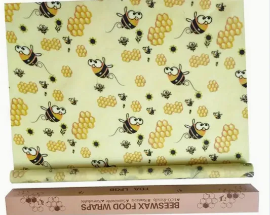 Beeswax Fresh-keeping Cloth Beeswax Packaging Film Reusable Food Grade Fruit Preservation Cloth Food Packaging Cloth