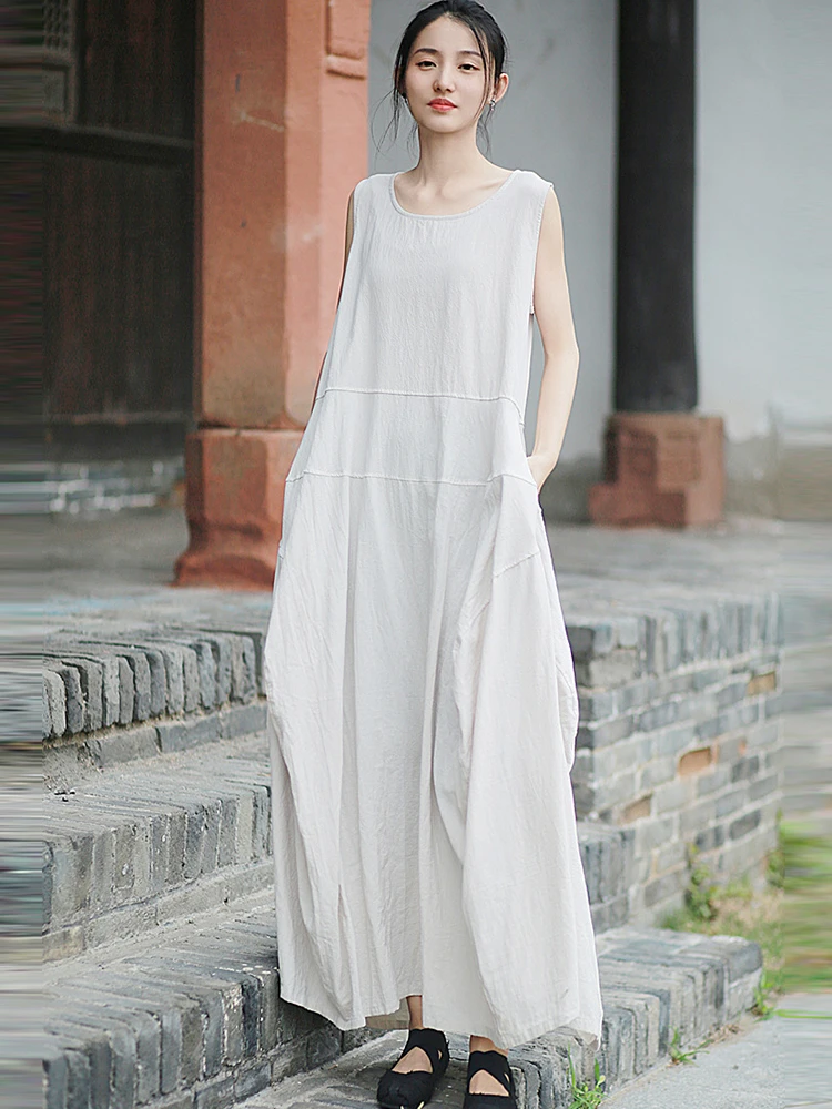 linen holiday dresses Catherine Button Linen Dress-Bitter Chocolate main image 1