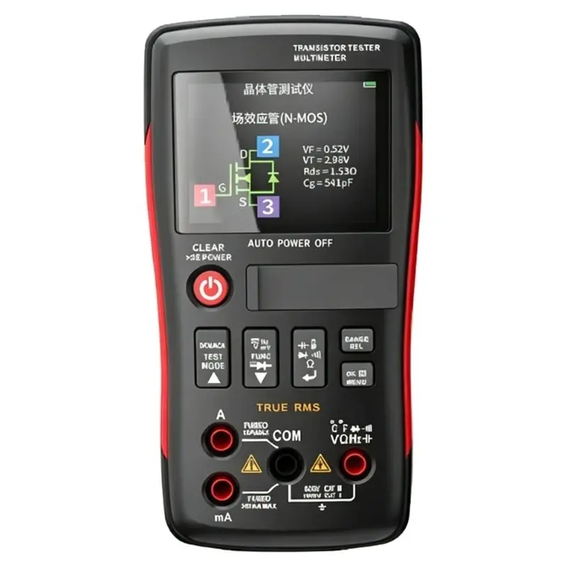 WORTHOWN-Multimeter With Transistor Tester Voltage Resistance Tester Recording And Monitoring Data Mode