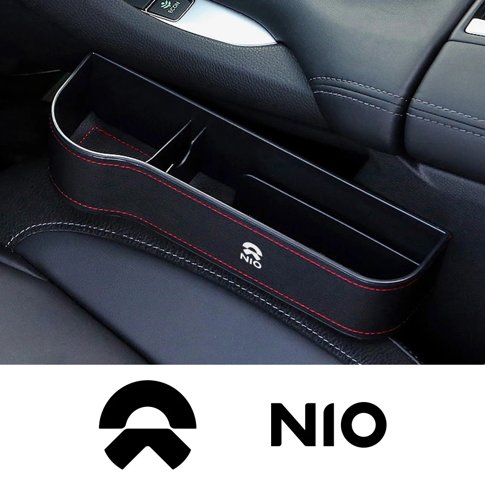 Car Seat Organizer Crevice Gap Storage Box Leather Cup Holder For Nio ES6 EC6 ES8 2018-2020 ET7 EP9 Eve ET5 Auto Accessories