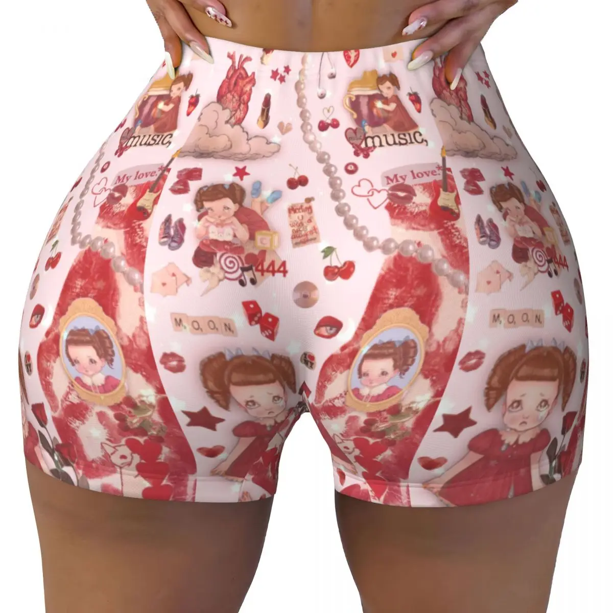 

Custom Women Martinez Melanie Workout Yoga Shorts Athletic Gym Running Volleyball Shorts