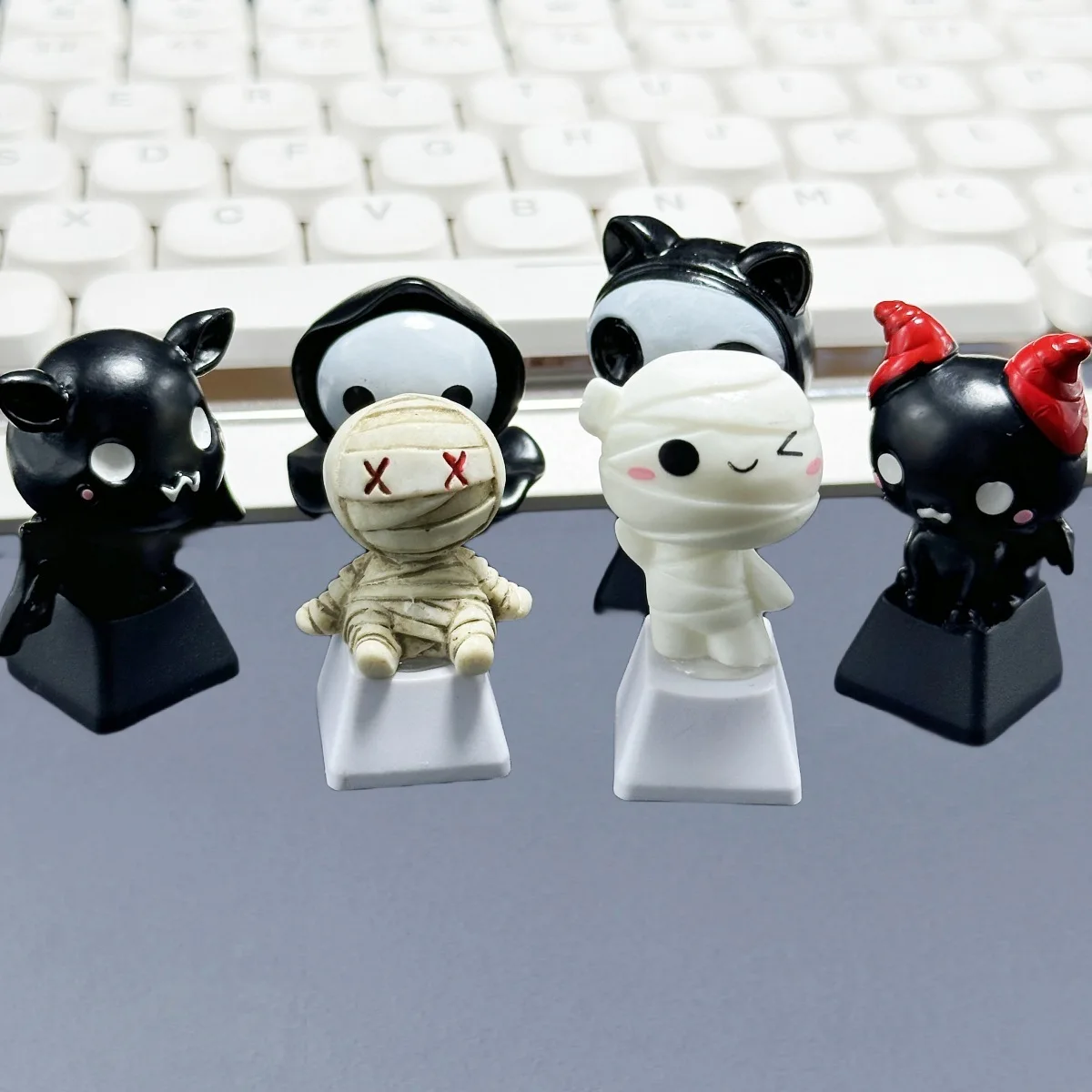 DIY Handmade ESC Keys Customized Gift Undead Cartoon Keycaps Cross Axis Mechanical Cap Personality Artisan Skeleton Keycap