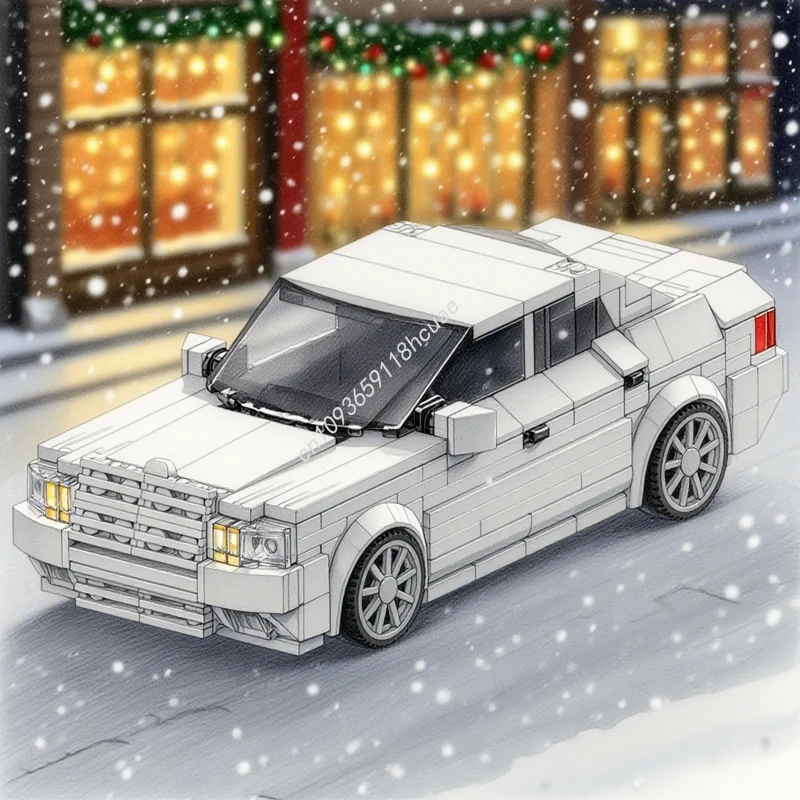 

504 шт. MOC City Champions Мерсессонная модель Benz, строительные блоки, архитектура, сборка игрушек «сделай сам», креативная идея для рождественских подарков