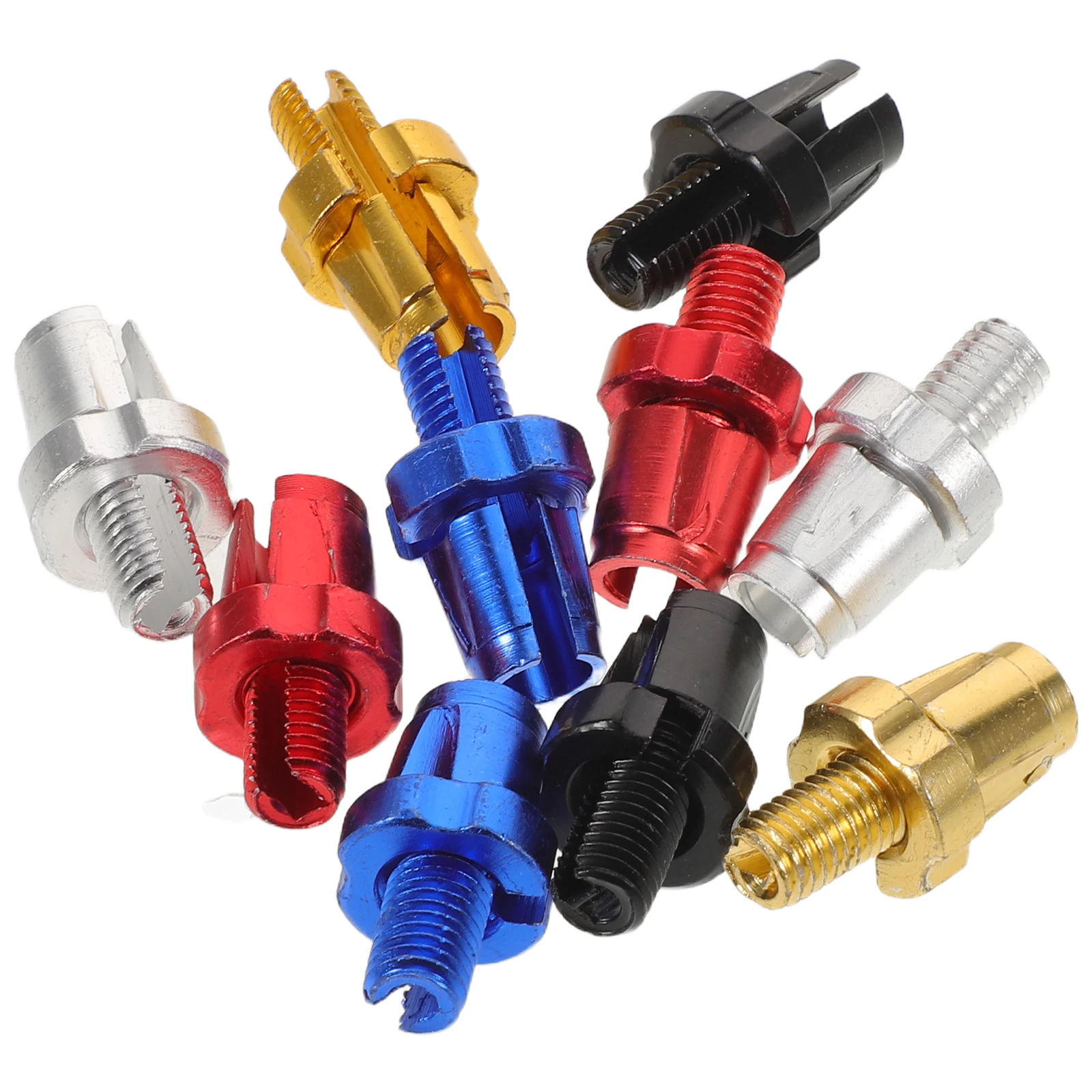

10pcs Bicycle Brake Screws M7 Aluminum Alloy Barrel Adjuster For Mountain Road Bike Brake Lever Tension Nut Alloy Adjustment