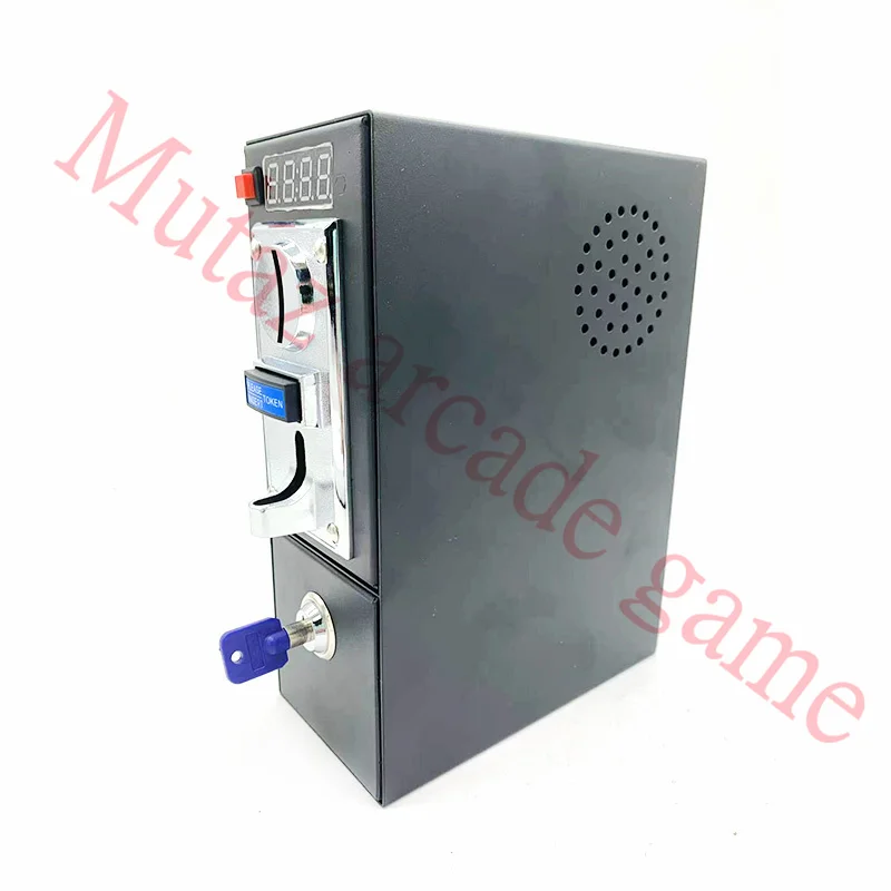 Coin operated timer control box with 616 multi coin acceptor and JY-16B Timer for washing machine laundry machine charge station