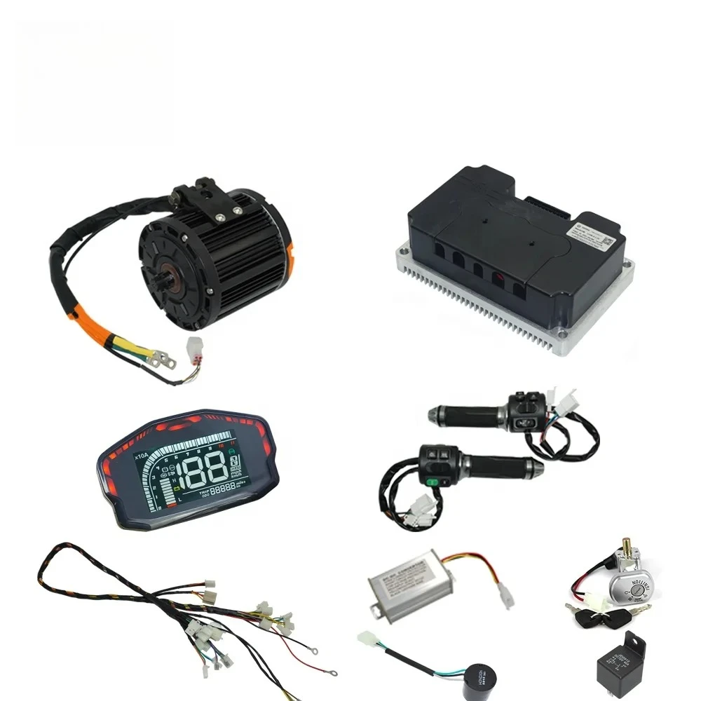 

QS MOTOR 138 4000W 90H 7500W 72V 110KPH Mid Drive Motor With DKD LCD Speedometer ND72680 Controller New 110KPH Motorcycle Kits
