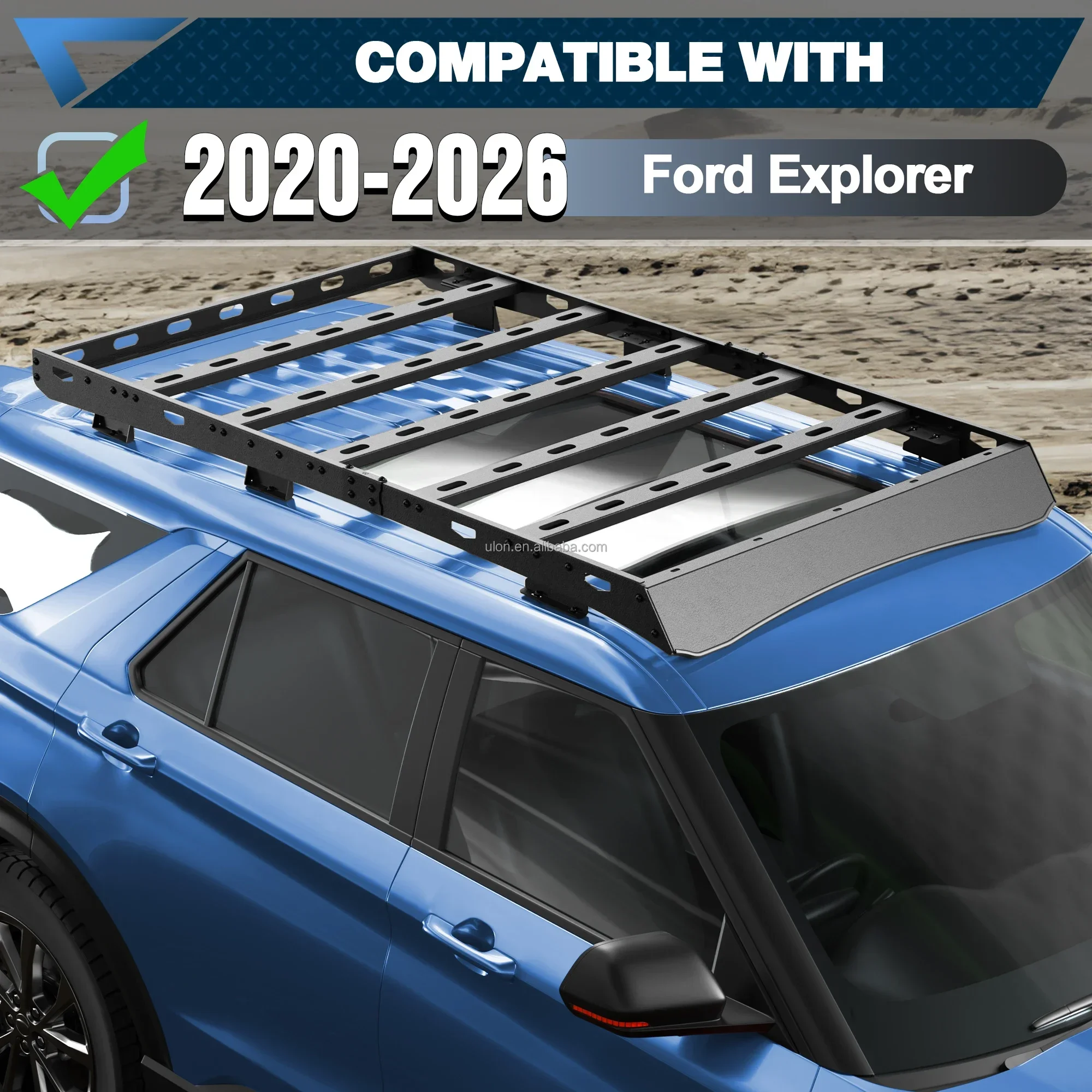 Roof Rack For 2020-2026 , Full Platform Roof Rack, Heavy Duty Steel Rooftop Cargo Rack, E-coated & Powder Coated