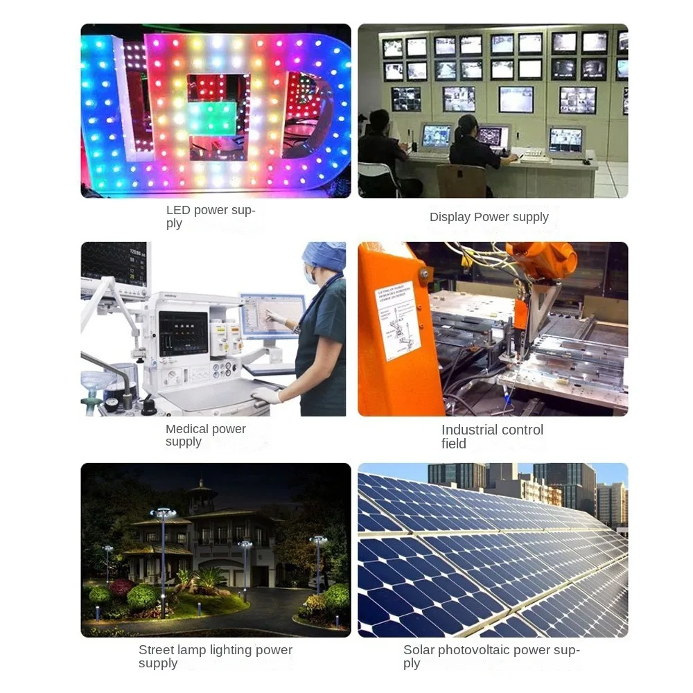 تيار مستمر 12 فولت 24 فولت LED امدادات الطاقة AC180-260V محولات الإضاءة 24 واط 48 واط 60 واط 100 واط 150 واط 200 واط 300 واط 400 واط مصباح ليد سائق محول الطاقة #6