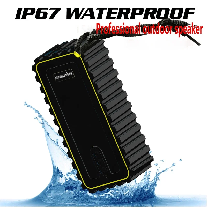 Radio Bluetooth Speaker 15 Meter Anti Drop IP67 Waterproof and Dustproof Portable Outdoor Shock-absorbing Speaker Column