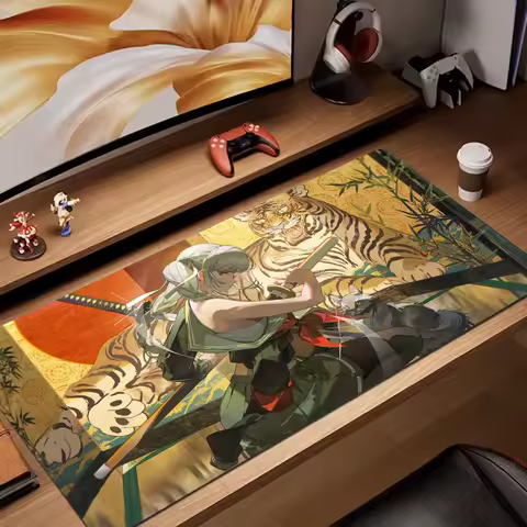 Japanese samurai anime Mouse pad XXL gaming mat Desk Mat gamer pc accessories keypad mousepad suitable for office and game