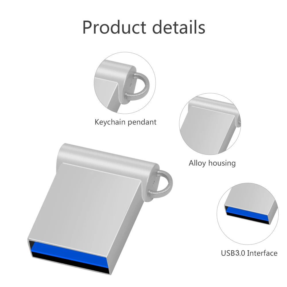 Мини-флешка USB 3,0, 8 ГБ, 16 ГБ, 32 ГБ, высокоскоростной флеш-накопитель USB 64 ГБ, рекламная Подарочная флешка