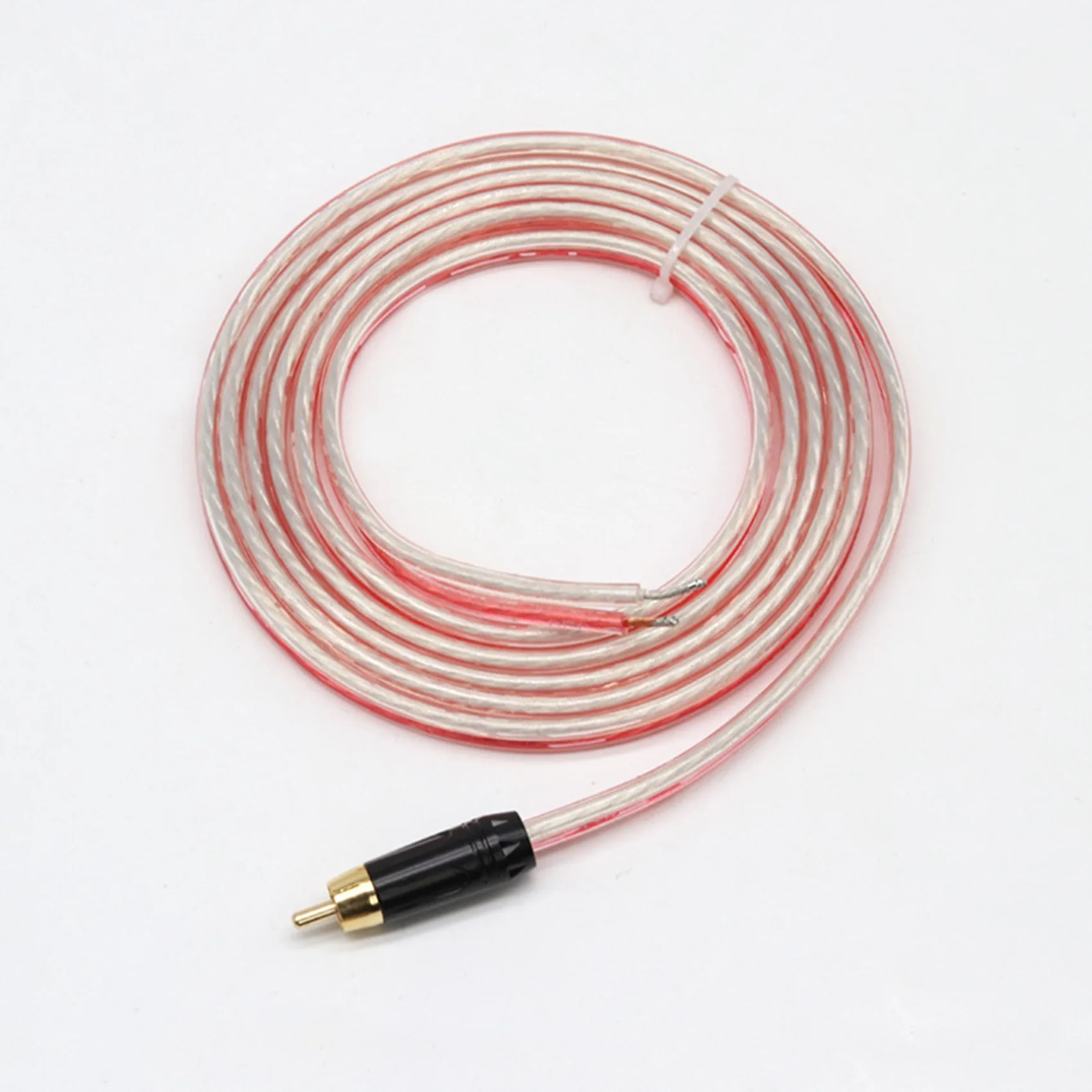 Replacement Repair Speaker Bare Wire Cable 5Ft with RCA Plug to Stripped Ends