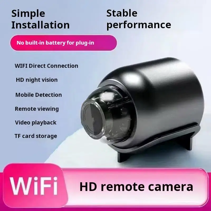 كاميرا واي فاي صغيرة ميكروفون HD 1080P كاميرا DV لاسلكية مراقبة في الوقت الحقيقي عرض عن بعد لمكتب السيارة والمنزل