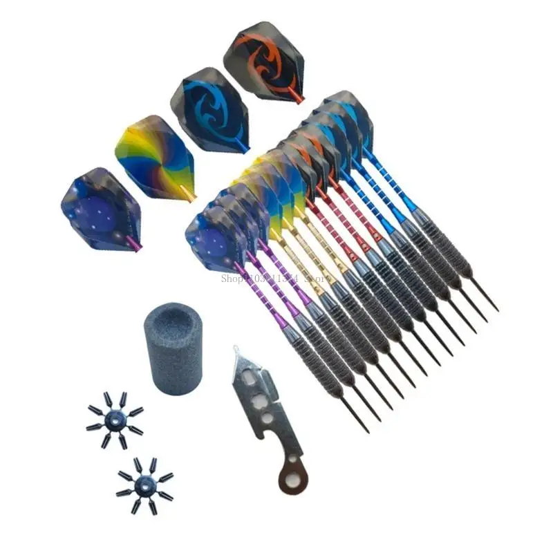 

Набор из 12 шт., 22 г, профессиональные дротики со стальным наконечником и стержнем из алюминиевого сплава, набор дротиков со и