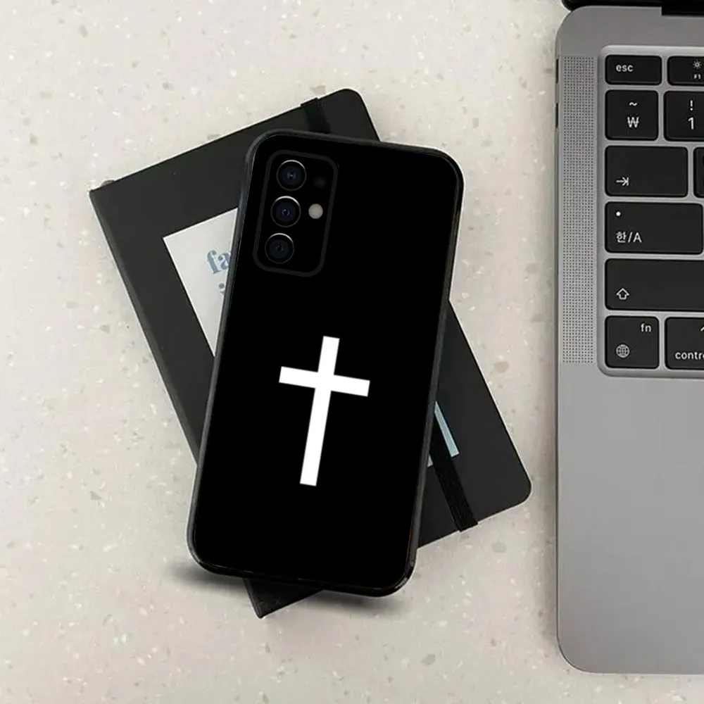 Bible Jesus Christ Christian Cro Phone Case For Samsung S24,S21,S22,S23,S30,Ultra,S20,Plus,Fe,Lite,Note,10,9,5G Black Soft Cover