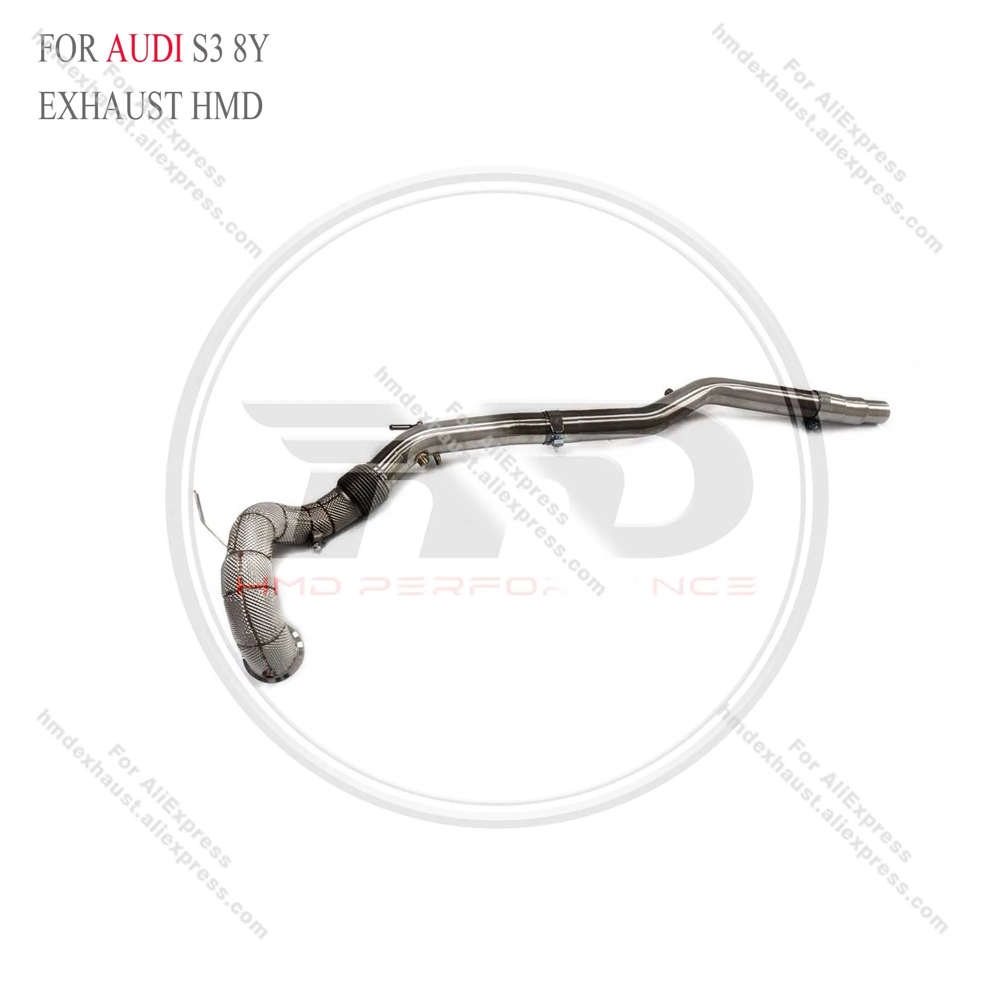 

HMD Exhaust System High Flow Performance Downpipe for AUDI S3 8Y 2.0T With Heat Shield