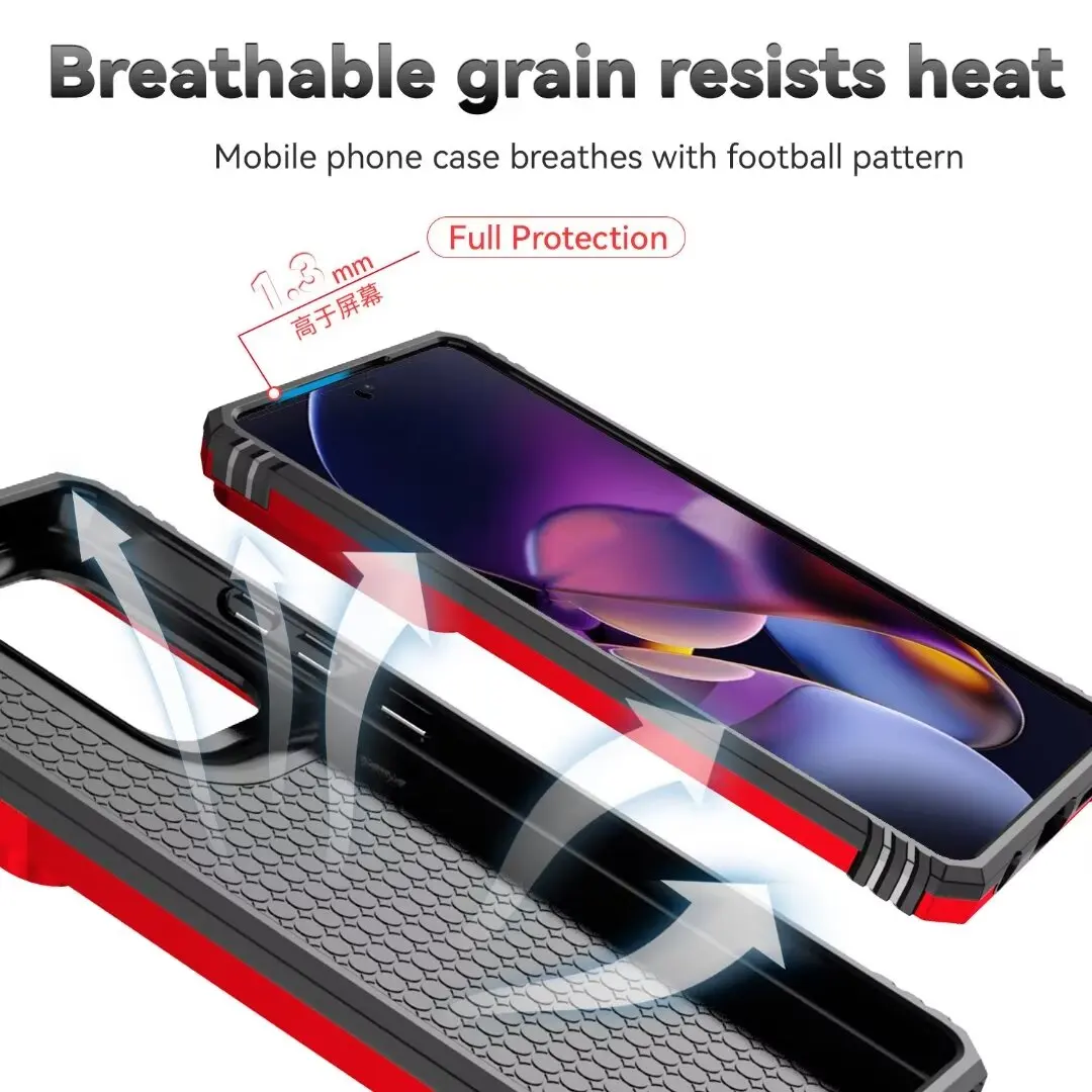 Kickstand+Camera Lens Protector Shockproof Case For Motorola Moto G stylus 5G 2024 Cover With Screen Protector