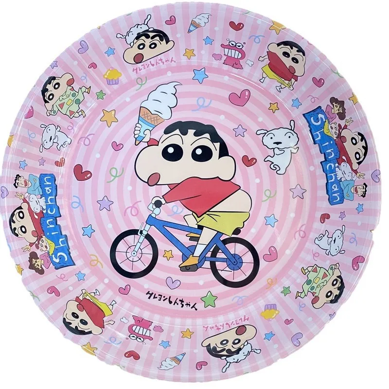 Plato de Anime Sanrio de 20cm, plato de Hellokitty Melody Kuromi, plato de fruta redondo bonito de dibujos animados, plato de melamina, vajilla de cocina