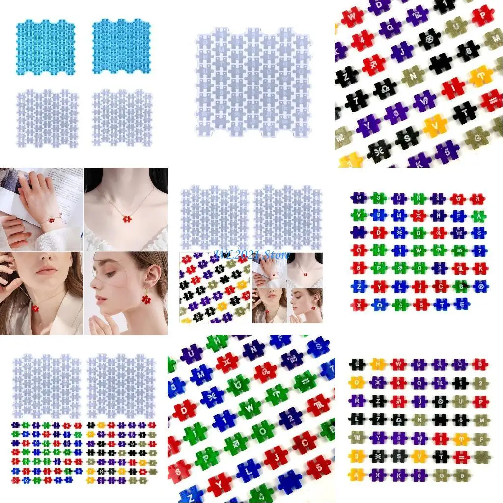 

G5GC Resin Letter Mold Epoxy Casting Mold for DIY Bracelets Jewelry Making