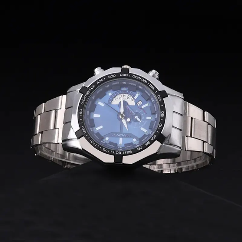 Fashion Mens Sport Watches for Men Stainless Steel Quartz Watch Luxury Man Business Casual Wristwatch Relogio Masculino