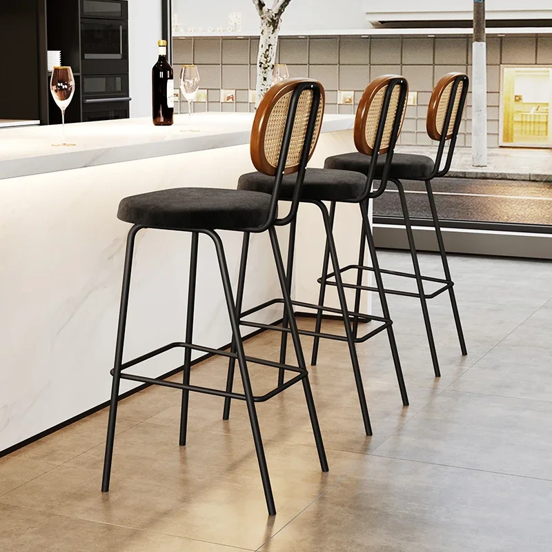 

Modern Designer Unique Bar Chair Iron Art Reception Personalized Cute High Chair Simple Lounge Sillas Altas Para Barra Furniture
