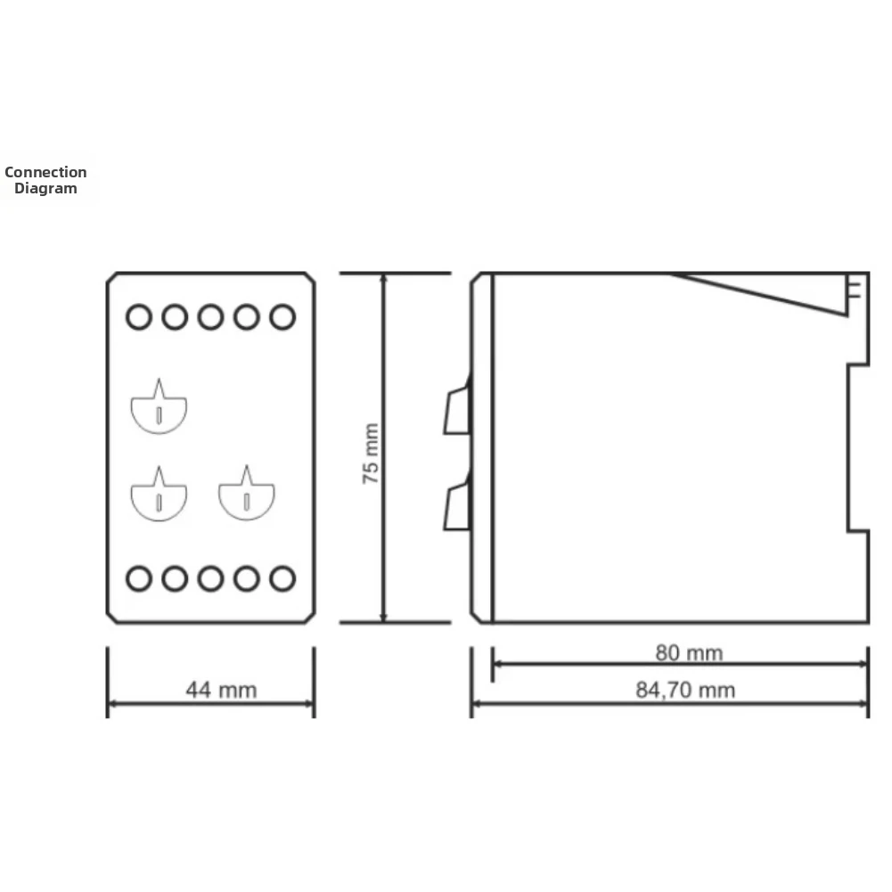 GK-03N Motor Protection Relay for 380V AC Three-Phase Applications Featuring Voltage Threshold Adjustment and Phase Detection
