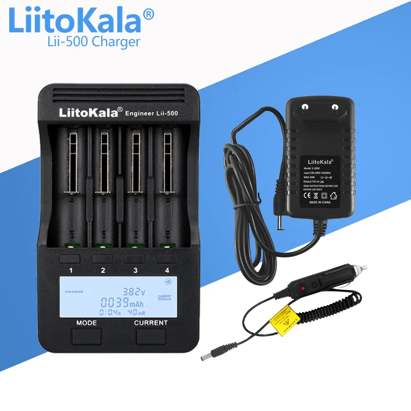 LiitoKala Lii-500 Lii-600 ładowarka baterii LCD dla 3.7V 18650 18350 18500 16340 17500 25500 10440 14500 26650 1.2V AA AAA lii500