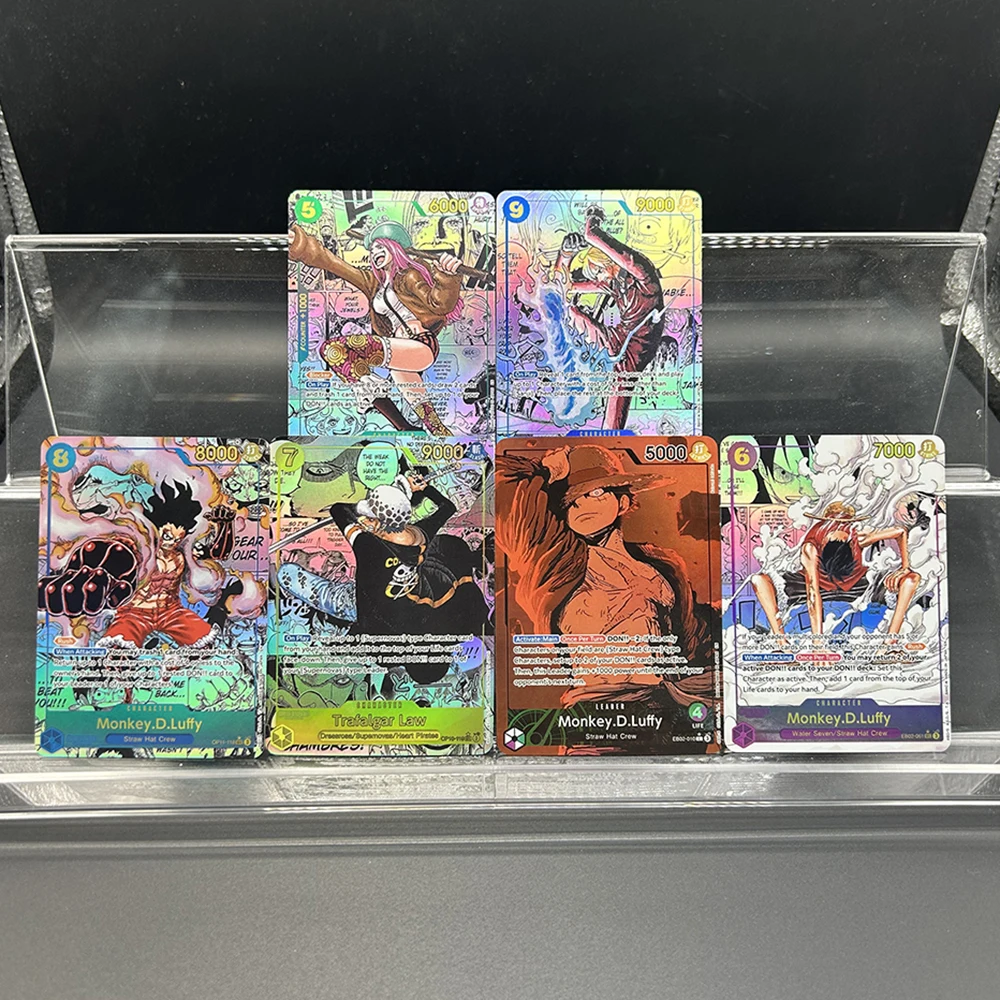Anime OPCG DIY 2025 Manga DIY tarjetas de colección mono D Luffy Sanji SEC OP11-118 joyería Bonney tarjetas coleccionables regalos