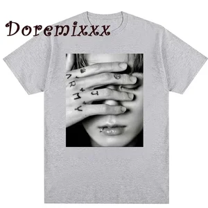 Vintage T -Shirt Jungkook Unsex Graphic Übergroße Gothic Tops weiblich T -Shirt Kpop Ästhetik Goth Fashion Streetwear 10 Hauptverkäufe BTS KPOP -Kleidung - №4