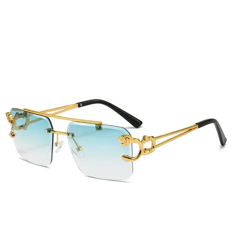 Occhiali da sole Vintage senza montatura per uomo occhiali da sole Steampunk Retro donna occhiali moda Punk sfumature retrò Gafas De Sol Sonnenbrill