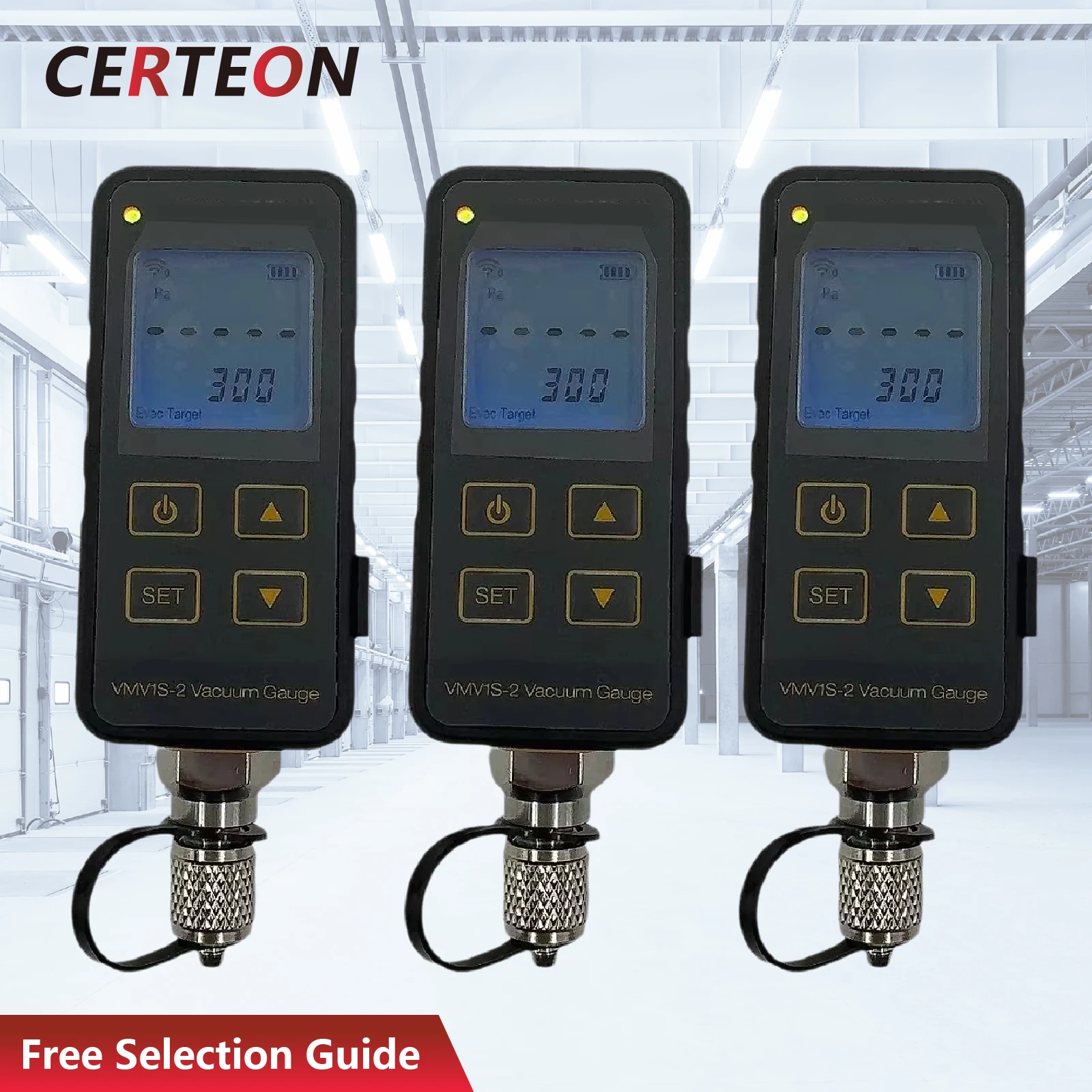 

Portable Leak Test Micron High Accuracy Wireless Refrigerant Digital Bluetooth Vacuum Pressure Gauge