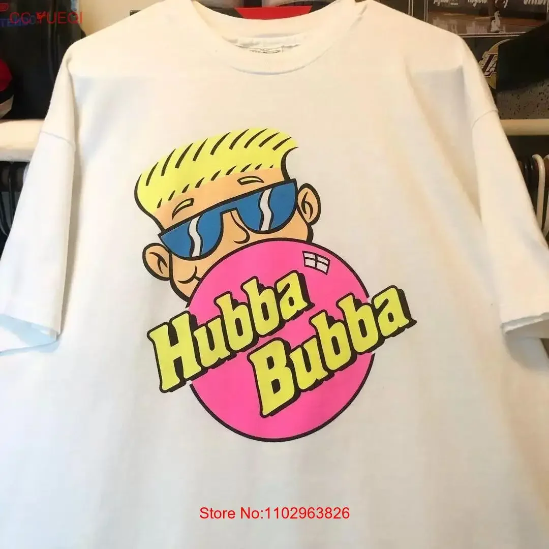 CAMISETA HUBBA BUBBA MUSKETEERS ICONIC 80S GUM AD GRÁFICO VINTAGE NOSTALGICO vintage Top lavado para uso diario moda homme