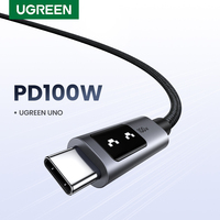 UGREEN Uno PD100W USB C to USB C Cable Fast Charging PD 3.0 Type C Cable for MacBook Pro/Air, iPad Pro, iPhone 15/14,Samsung