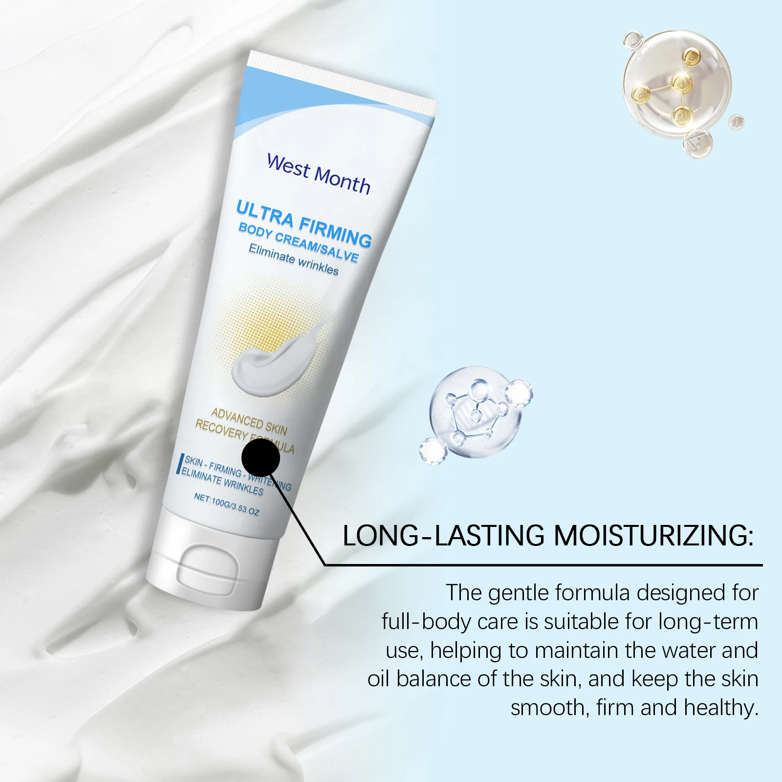 

Ultra Firming Body Lotion - Tighten & Hydrate Skin, Reduce Wrinkles, Enhance Elasticity & Improve Texture For Youthful Radiance