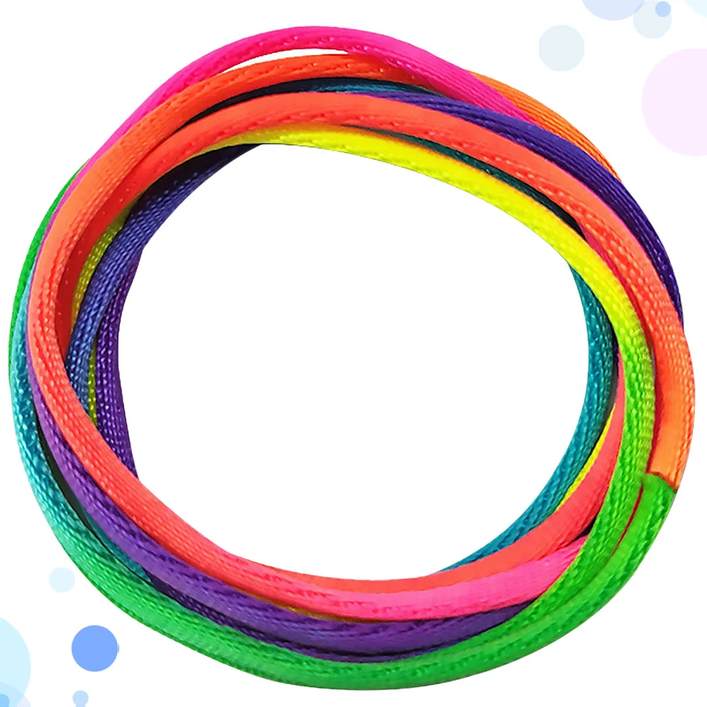 

6 Pcs Kidtoy Rope Ring Braid Finger Turn Over Colorful Ropes for Braiding Child