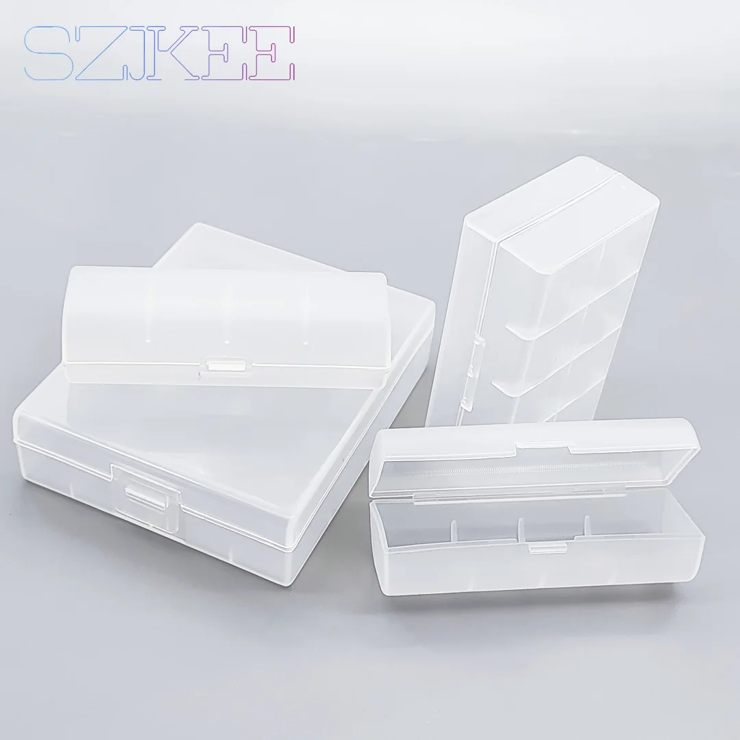 Caja de almacenamiento de batería 21700 21700, caja de almacenamiento de batería 21700, soporte de batería, caja de plástico transparente con